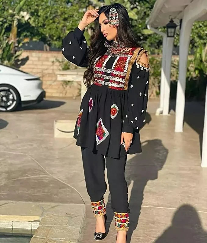 Afghan Kochi Handmade Afghan Traditional Dress for Party Afghan Pashtun Dress Afghani Beautiful Dress 2023