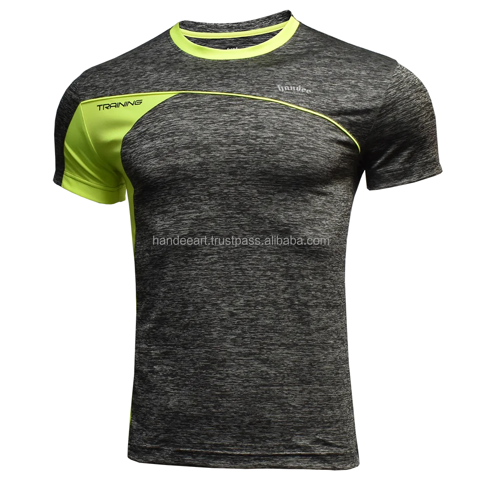 Wholesale Fitness Clothing Mens Sport Shirt Sport T-shirt Logo Quick Dry Fabric Gym Clothing With Custom Logo Active Wear