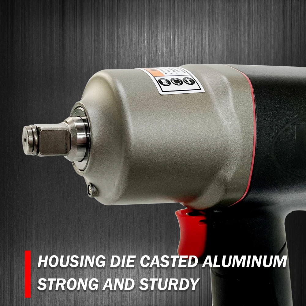 1/2" Air Impact Wrench Gun 1000 Ft/lbs, 1350 N.M Auto Repair Industry Tool Taiwan Lematec