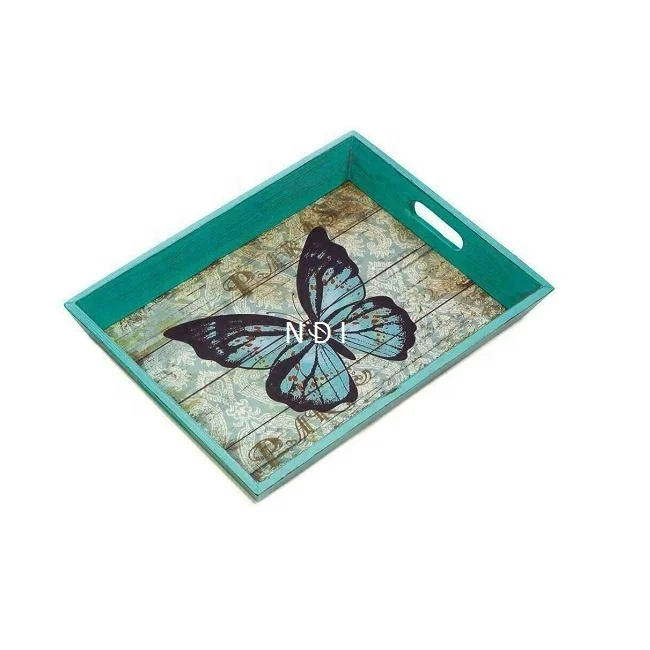 Кофейный десерт и чай Сервировочные принадлежности для ресторанов деревянный поднос еды мозаичный дизайнерский прямоугольный сервировочный