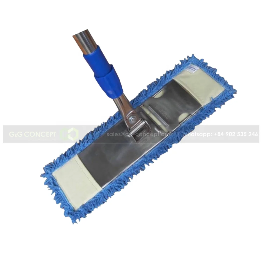Sanho Mop Microfiber Flat Cleaning Floor Blue Color, Wholesale Flat Cleaning Mop Floor Cheap Price