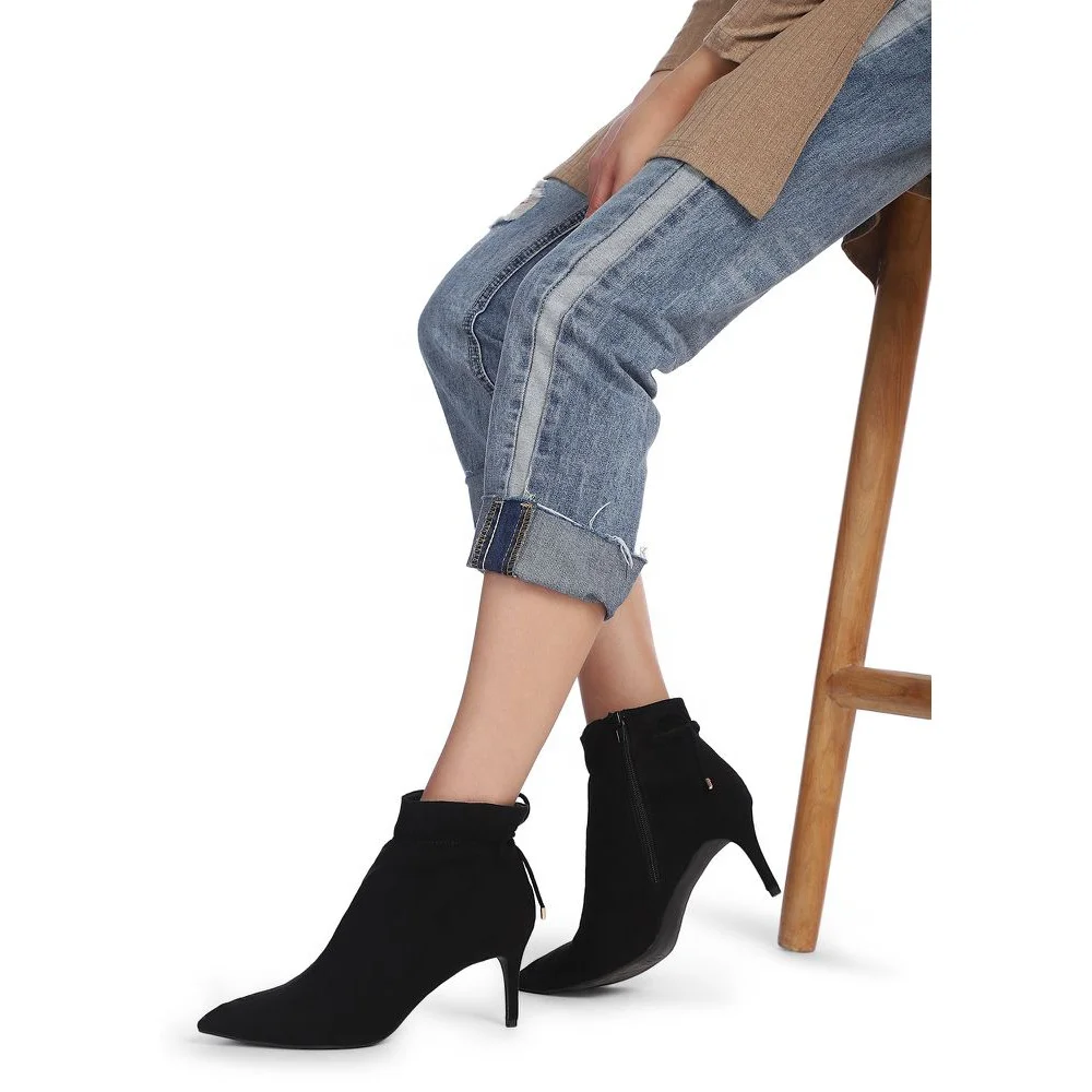  Сделано в Италии ботинки на шпильке кожаные ботильоны для женщин замшевая обувь по хорошей цене и качеству сделано Пакистане