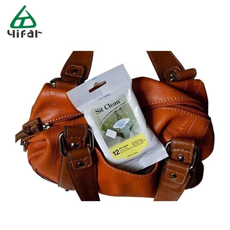 Hygienic Wipes Adults Safe for Skin Convenient Resealable Bag Flushable Toilet Seat Cleaning Wet Wipes