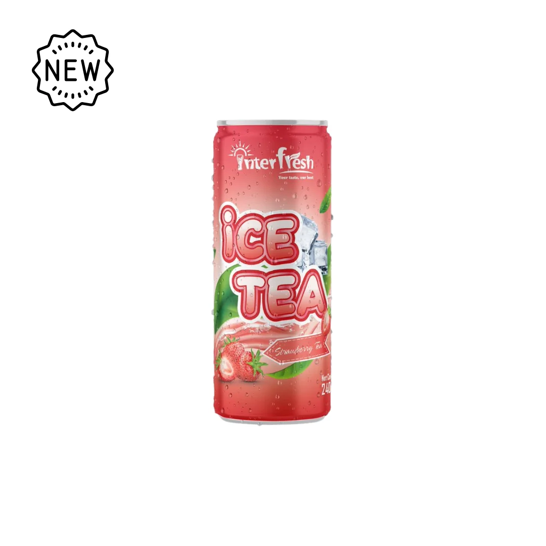 INTERFRESH 500ml Green Ice Tea Drink With Juice Favor Lychee Orange Beverage Manufacturer Peach Tea drink