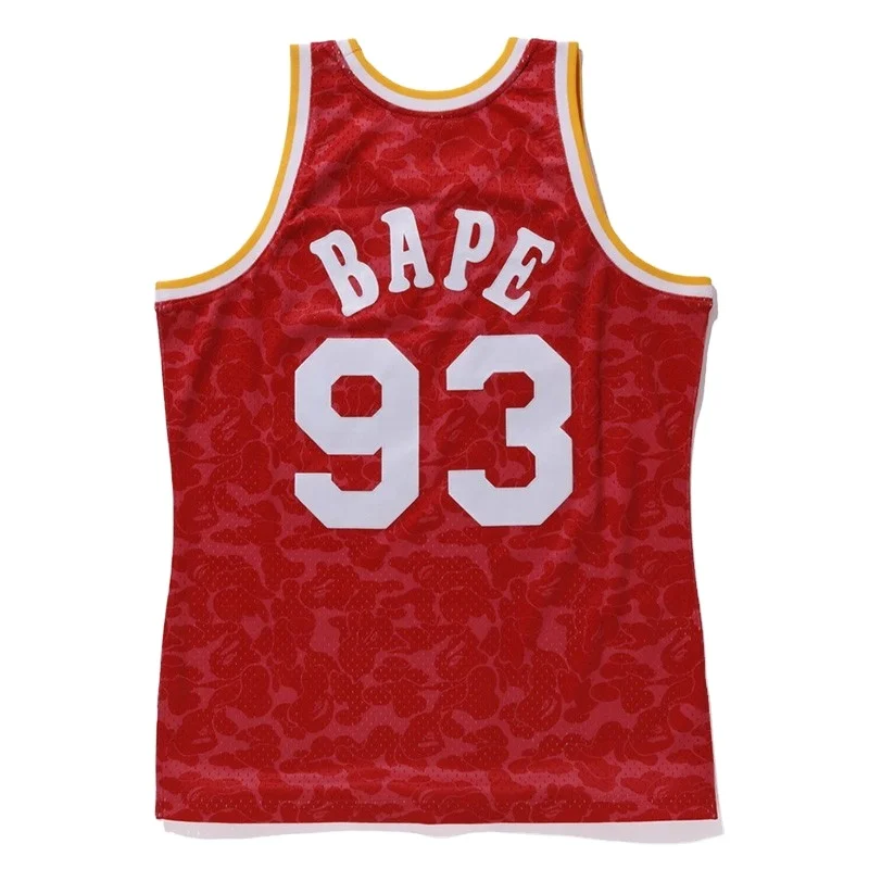 New Bathing Ape BAPE Basketball Jersey with Tackle Twill Decoration