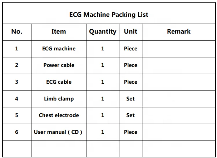 ECG-1200A Ecg Workstation Pc VET Portable Medical 12 Channel Cardiotocography Machine