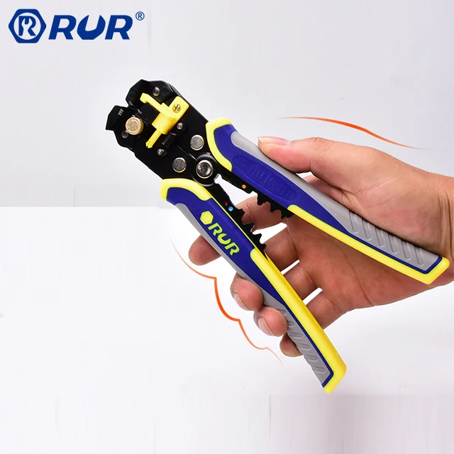 Crimping Tools Cutting 3 in 1 8-inch Automatic Cable Multi Functional Wire Stripper Pliers