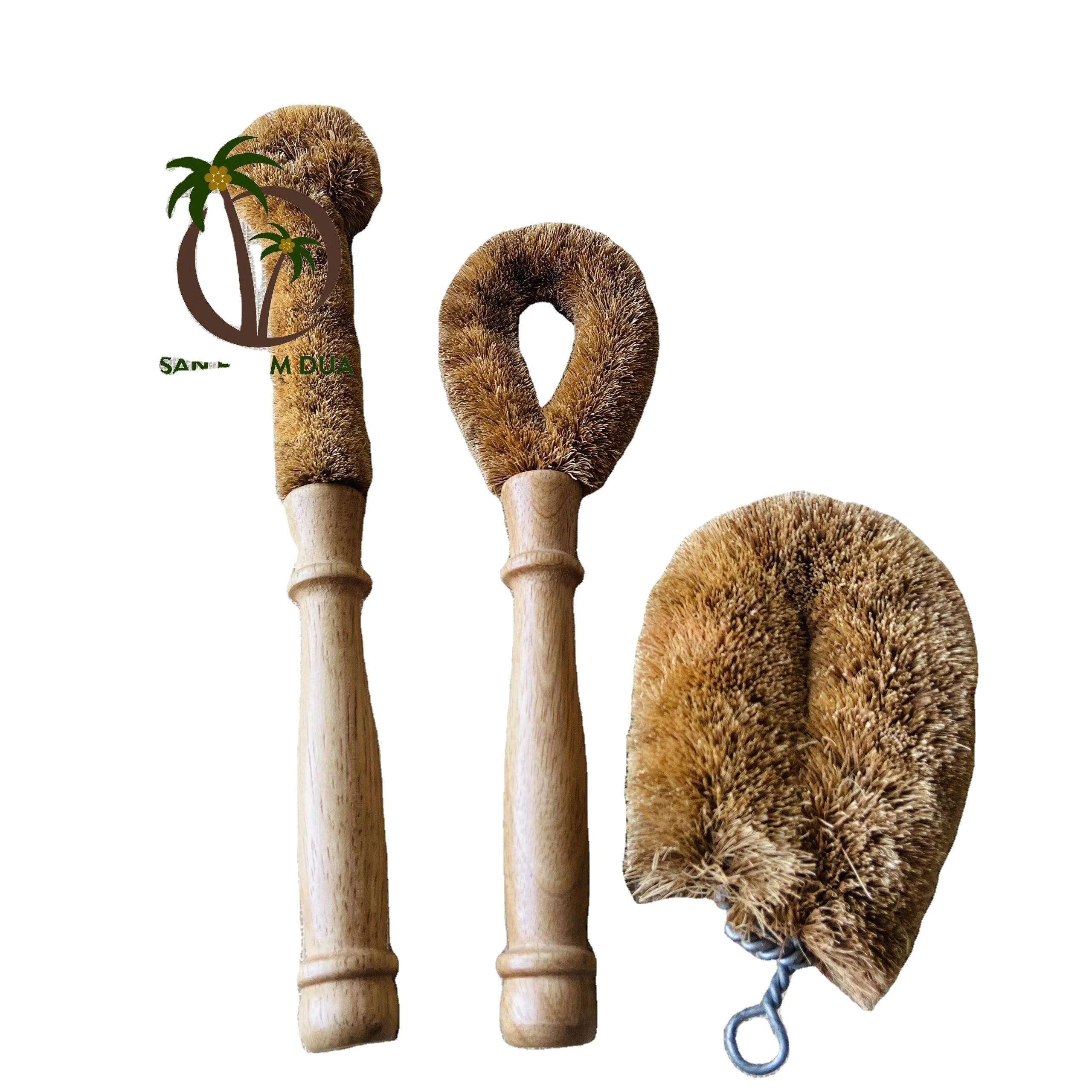 Coconut Kitchen Brush Multi Purpose Wholesale Manufacture Price Eco-Friendly Coconut Brush Kitchen Cleaning Brush from Coconut