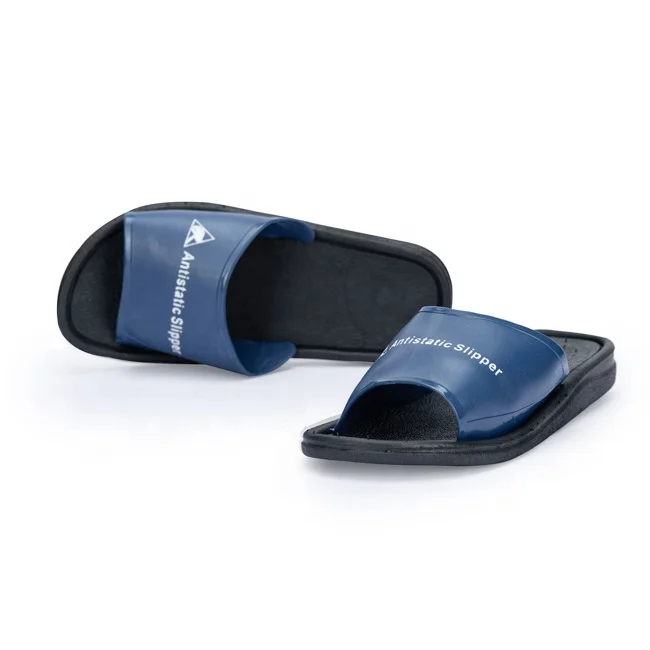 High quality Esd Cleanroom Slipper Antistatic Esd Slippers Blue Pvc safety shoes esd slipper
