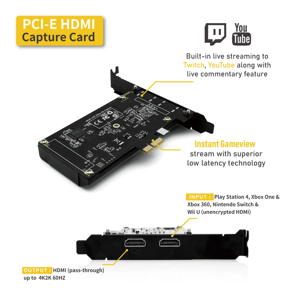 4K PCIe Capture Card