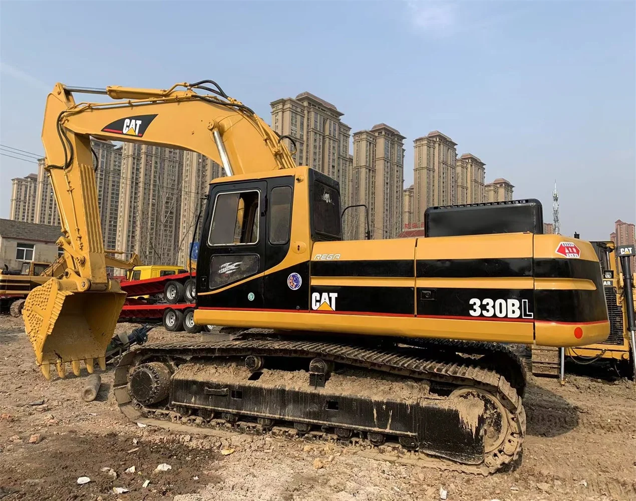 Original Japanese excavator used caterpillar 330bl crawler excavator with hydraulic sticker for sale