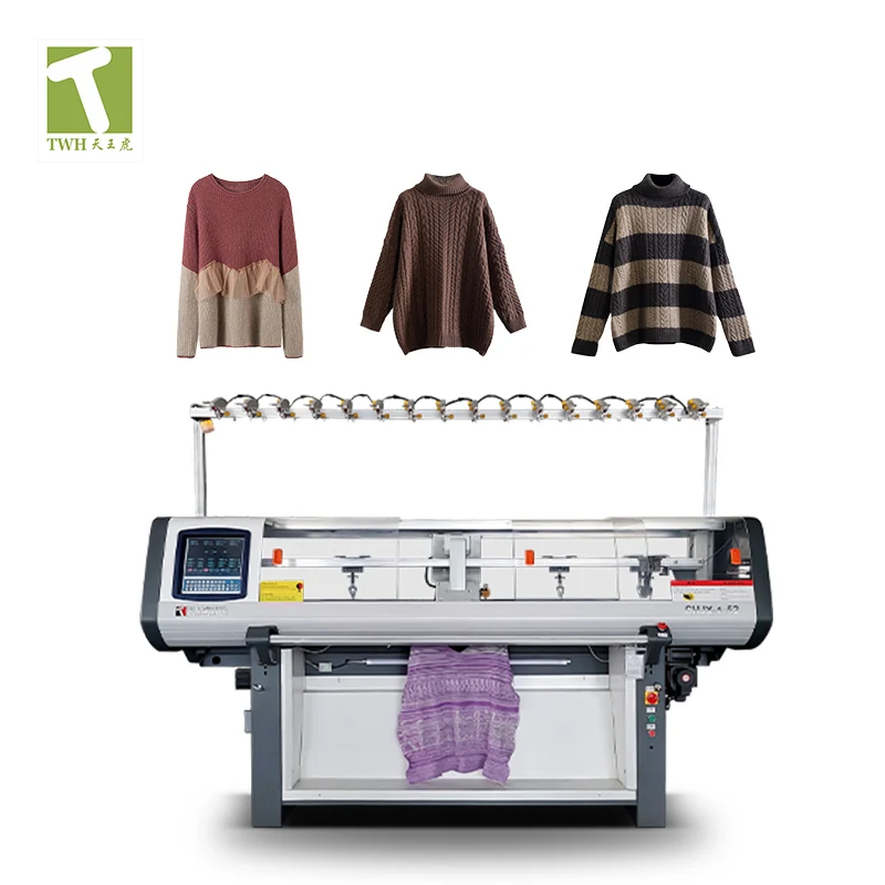 High Quality Used Fully Automatic 52 Inch Single System Sweater Computerized Flat Knitting Machine Price for Sale