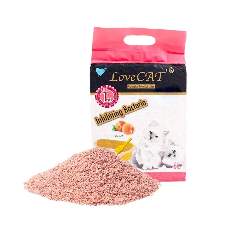 Lovepet Super Odor Control 100% Sustainable Crushed Shape Tofu Cat Litter Suitable For Automatic Litter Box