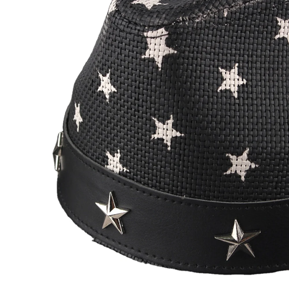 Customized Logo Personalize Fedora Hats Women Wide Brim  Light Up Cowboy Hat