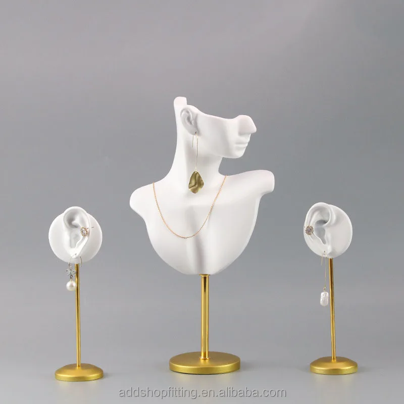 Modern necklace earring jewelry display stand for store