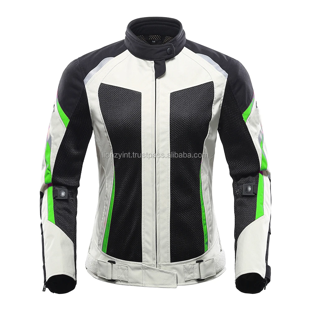 Motorcycle Motorbike Woman Textile Mesh Summer Cordura Jacket With Protector Level 1 or Level 2 Lionzy International