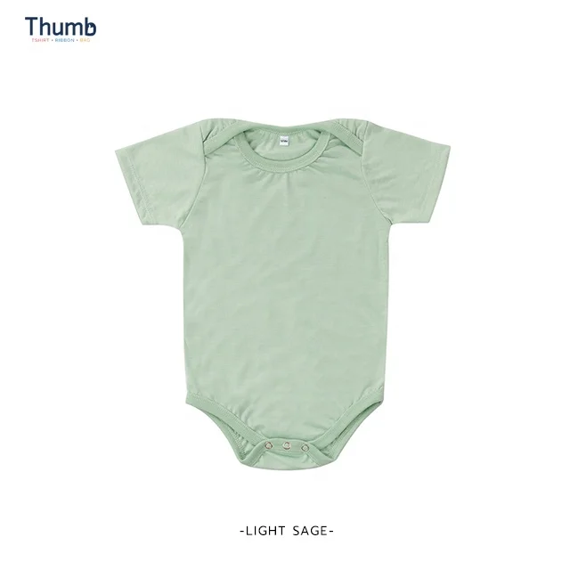 Hot Color in Fall Season Newborn Baby Onesie Bodysuit 100% Polyester for Sublimation printing from Thailand
