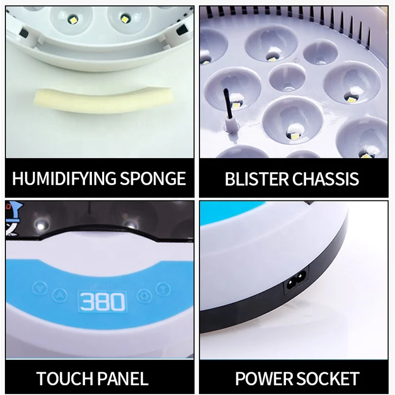 9 Egg Hatcher 110V 220V Broiler Automatic Mini Brooder Goose Duck Quail Pigeon Chicken Egg Hatching Machine