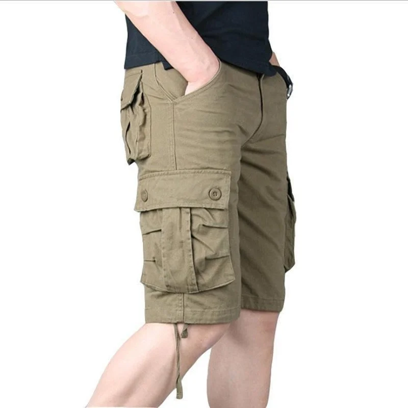 2023 Summer Men Cargo Camouflage Shorts Mens Cotton Beach Multi Pocket Shorts Men Spring Casual Joggers Shorts Male Dropshipping