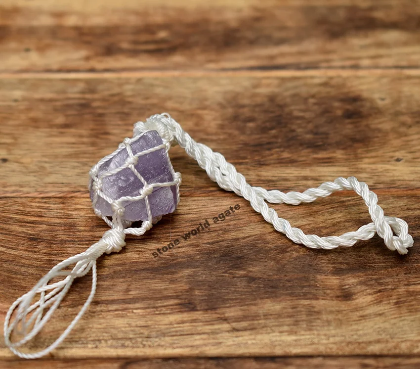  Подвеска из аметистового необработанного камня подвеска грубого ручной работы с аметистом для автомобиля стены вешалка окон продажи декоративный необработанный камень