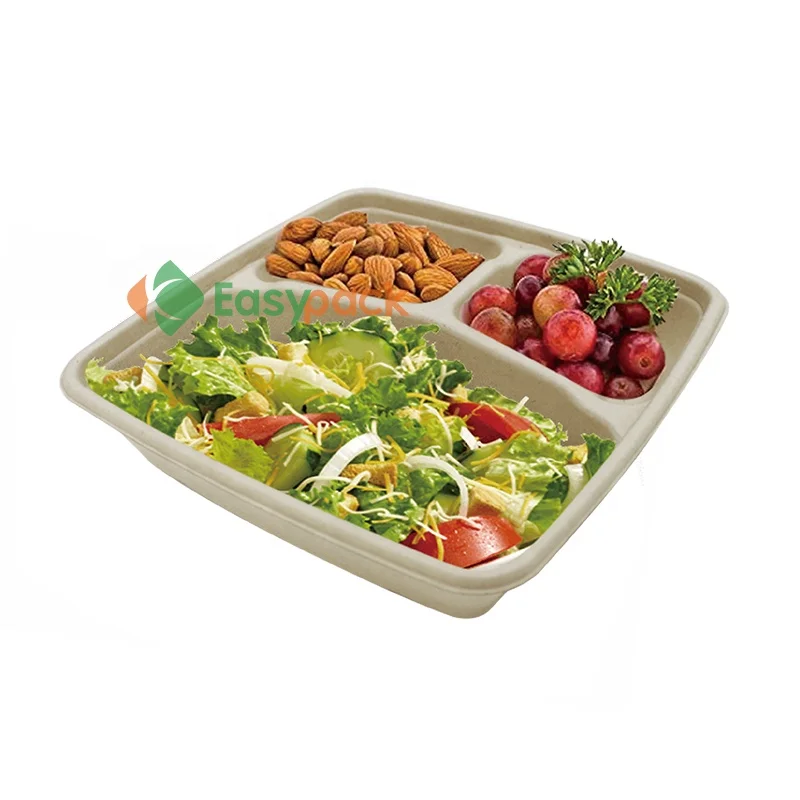 32oz biodegradable food container bagasse packaging for lunch box