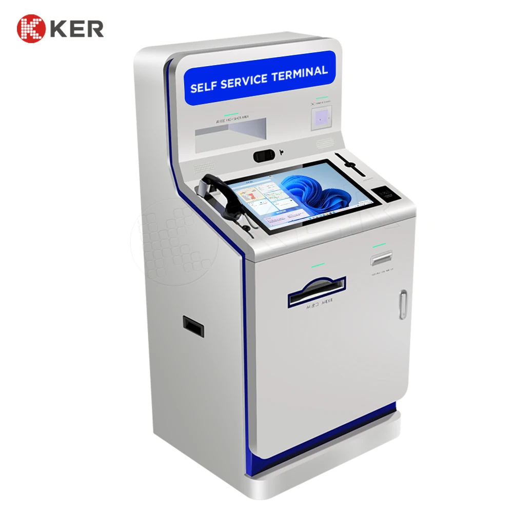 Good quality 21.5 inches register kiosk touchscreen kiosks self service cash payment kiosks in government bank customization