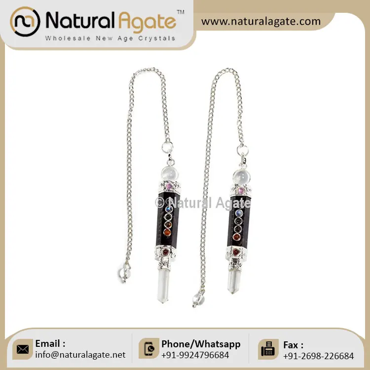 Wholesale Labradorite 12 Faceted Carved Crystal Pendulums Natural Stone Dowsing Tools with Chakra Healing Pattern Mascot Style