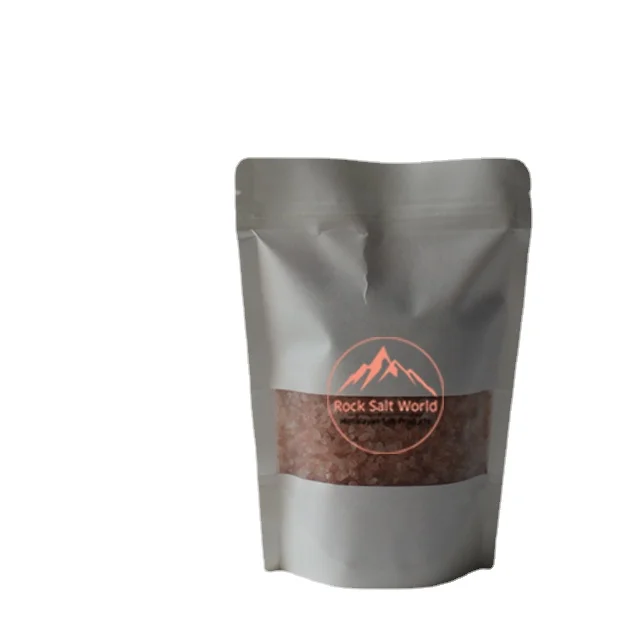 Натуральный розовый пищевой мешочек для приготовления пищи, кристальная пищевая Гималайская темно-розовая Органическая мелкая каменная соль, стоячие мешочки, Лидер продаж