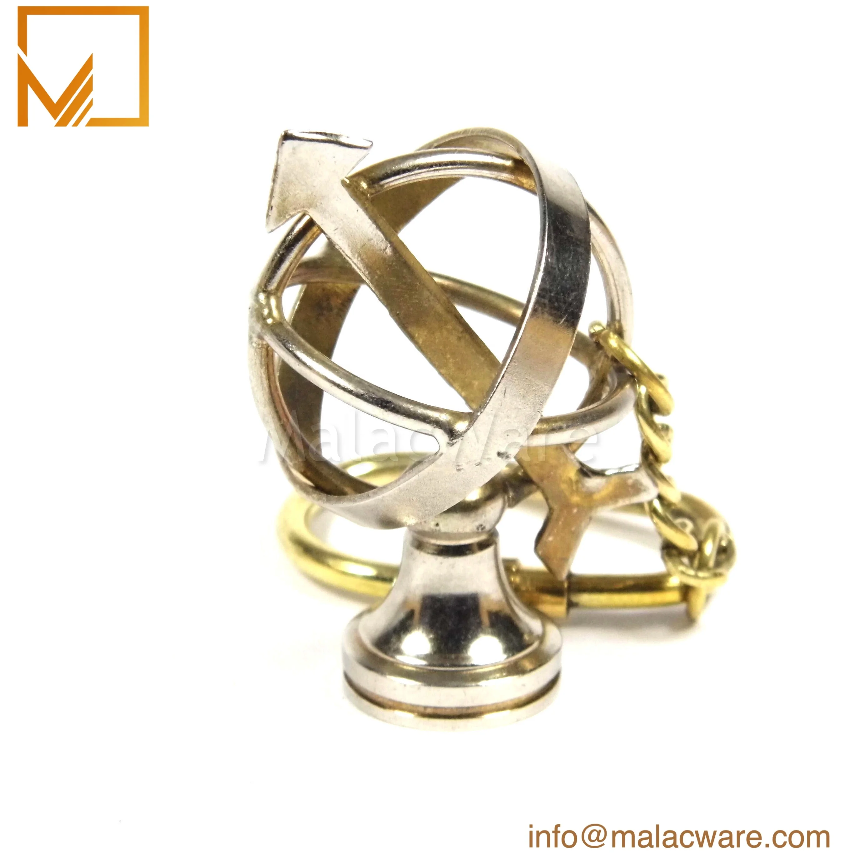 Nautical Brass and Copper Telegraph Key chain custom color with logo engraving metal key chain