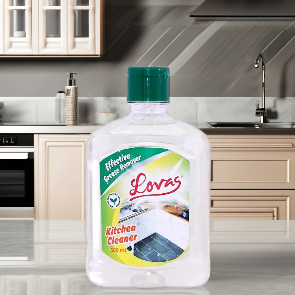 500ml Lemon Scented Kitchen Cleaner Disposable Liquid Spray in Low Foam Detergent Easy Grease Removal on Yellowish Oil Stains