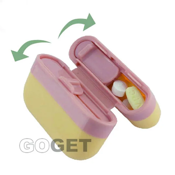 Durable PP  ABS Material Small Pocket One Day Mini Pill Case