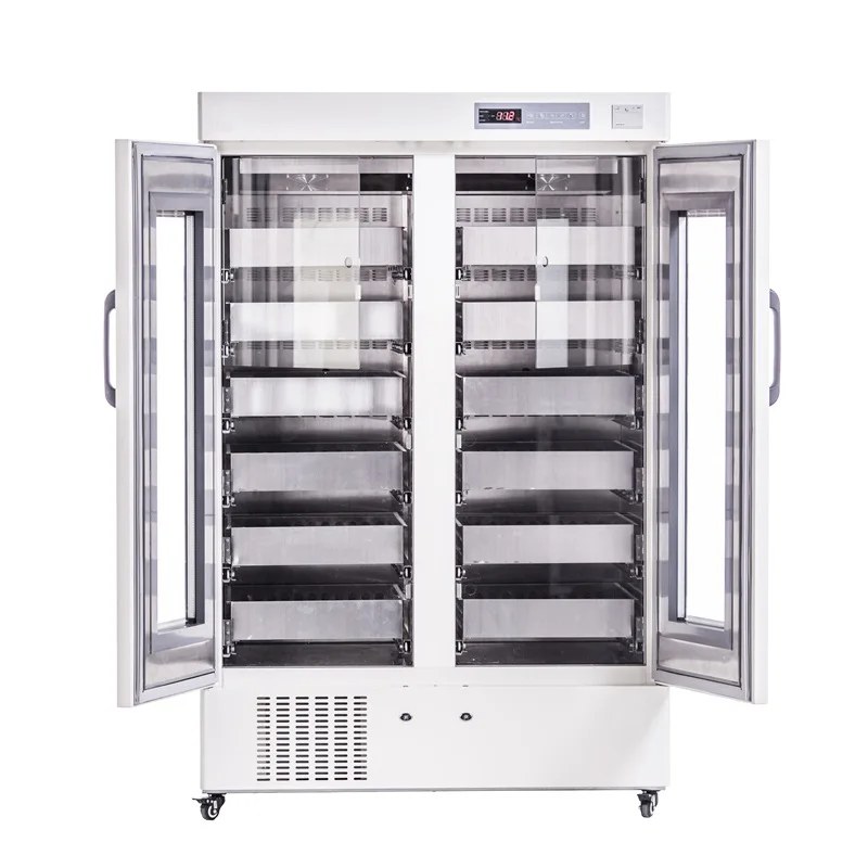 Hospital Ultra-low Temperature Freezer Blood Bank 513W Double Refrigerator LED Digital Display Temperature Freezer
