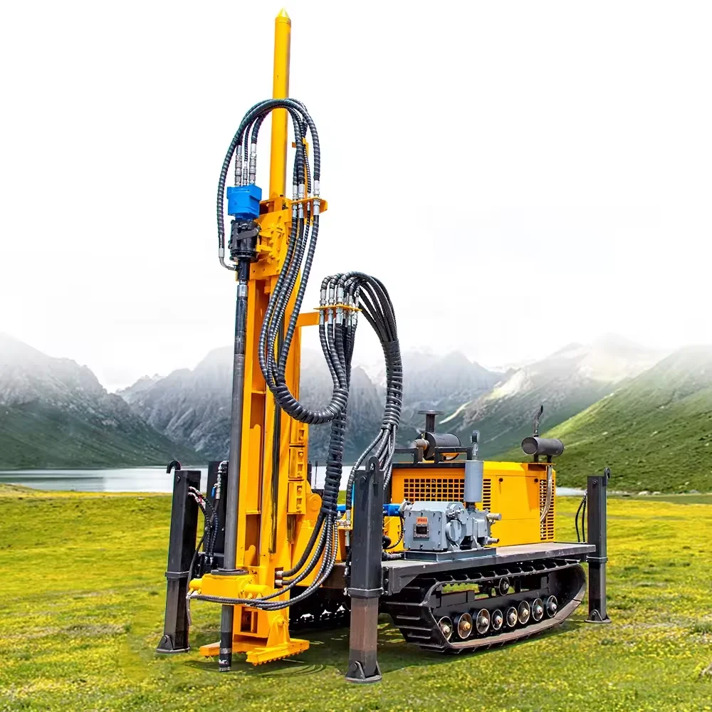 full hydraulic geology gold mine track mount core drilling machine rock drill