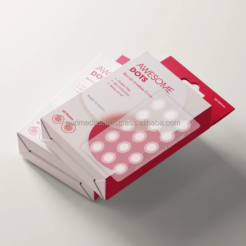 High Quality Hydrocolloid Acne Patches Produced in Reliable and Stable OEM Facilities Korea
