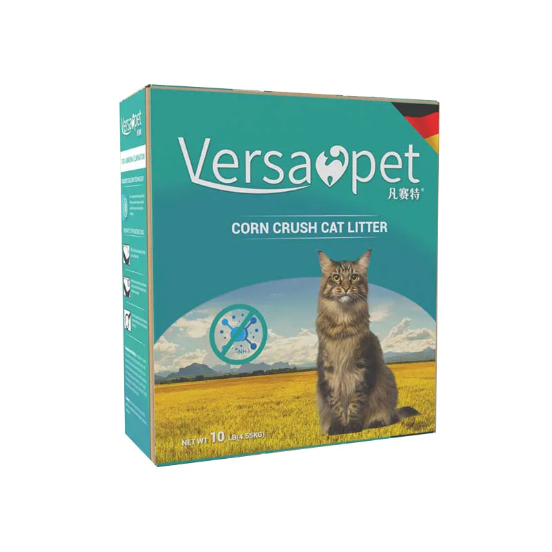 Lovepet Factory Supplies Dustless Super Absorbent Cracked Irregular-shape 4.55kg 10LB Corn Cat Litter