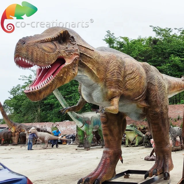 Amusement park dinosaur statue life size electric dinosaur King