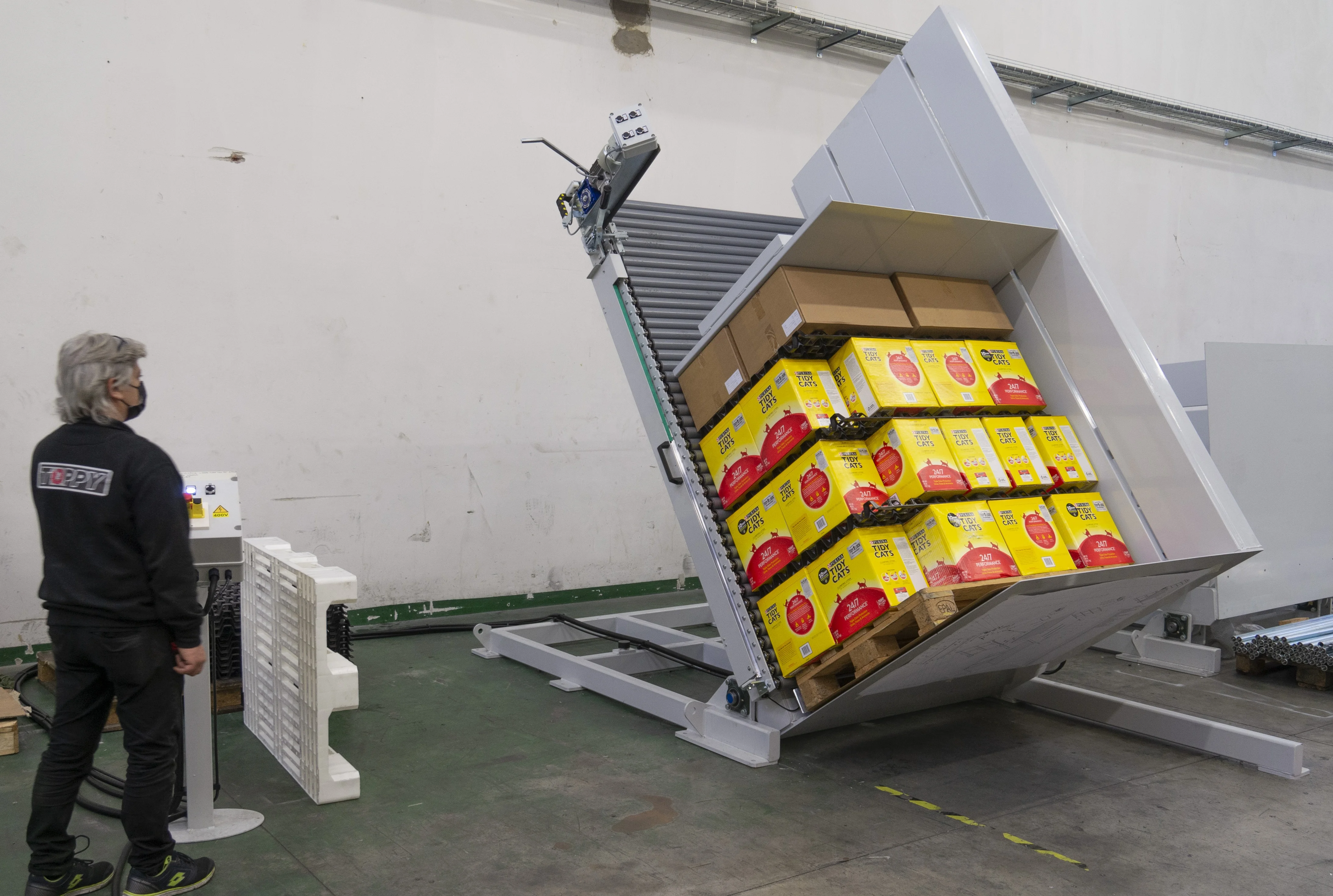 Best Pallet changer  L-Shape Silver Splitter split the load up to 60 pallet/h best quality