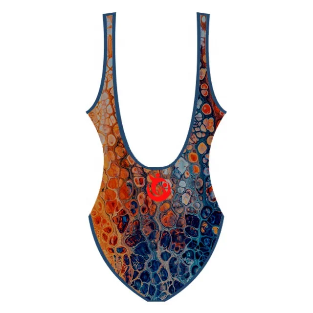 New design 2023 hot trending polyester spandex swim suit Women one piece body suit bikini swim wear beach wear bathing wear