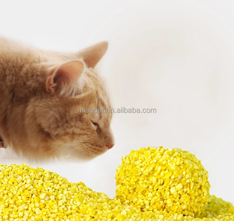 Lovepet Food Grade No dust Shape Clumping Flushable Quickly Absorption Crushed Millet cat litter