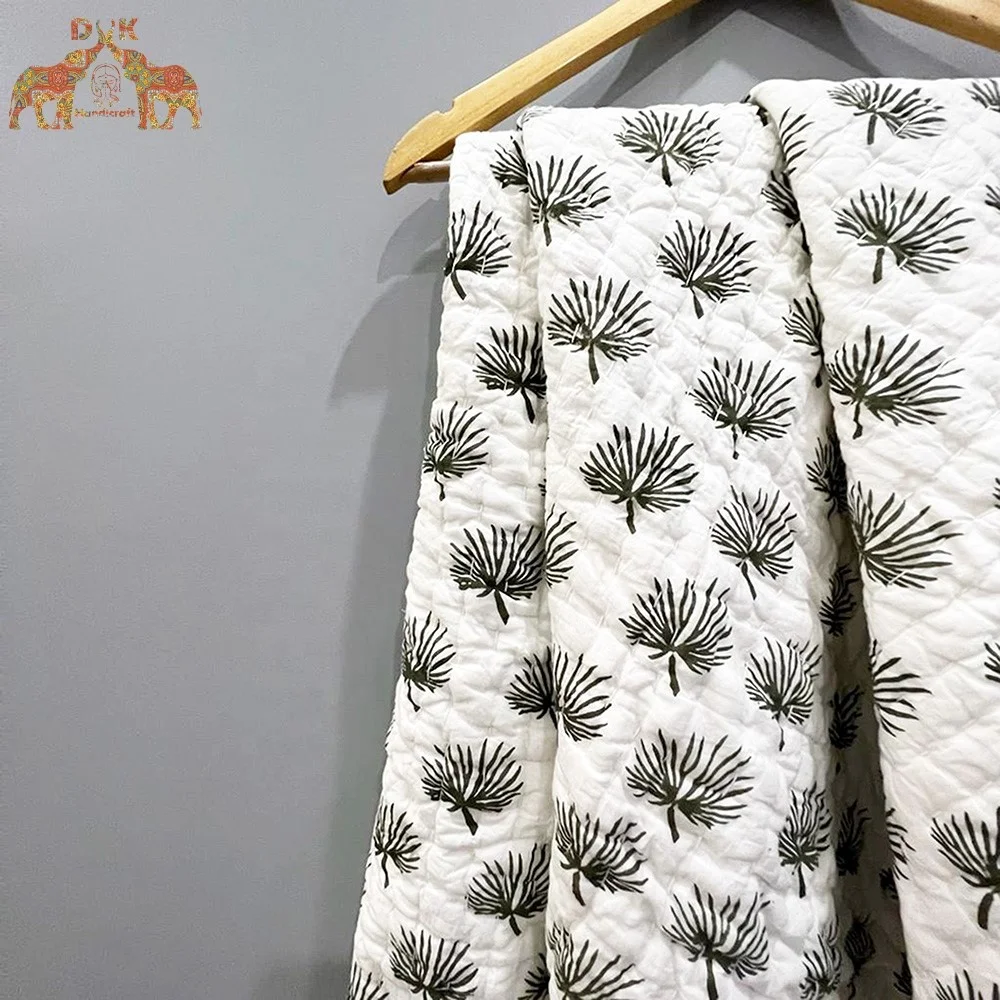 Детское одеяло Kantha хлопковое детское ручной работы kantha для кроватки мягкое легкое малышей с вышивкой