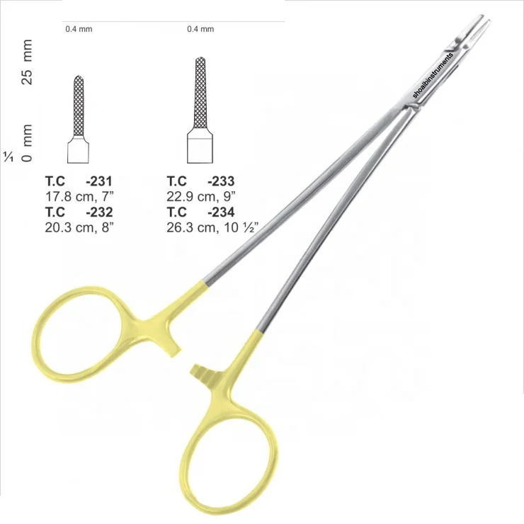 Игольчатый держатель TC Ryder 4 5 карбид вольфрама немецкая хирургическая сосудистая нержавеющая сталь