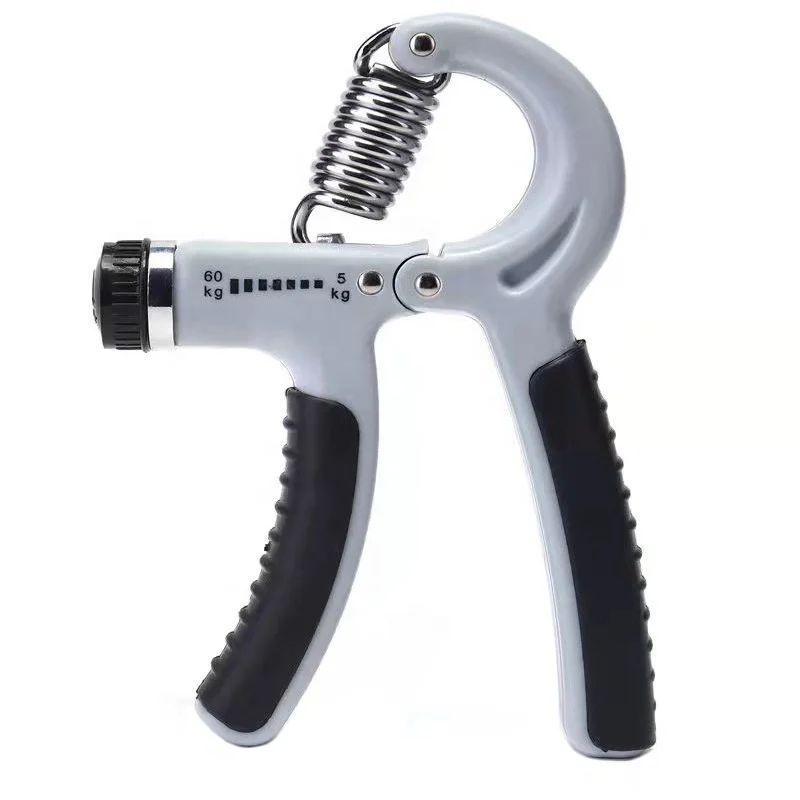 Fitness adjustable hand grip strengthener for finger forearm