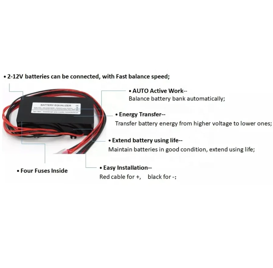 12V 9V 6V 3.6V 2.4V Lead Acid Balancer Battery