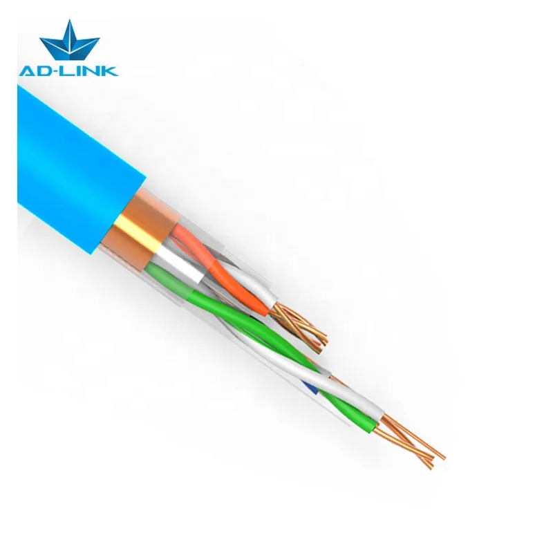 Price Lan Network 23awg Pull Box 305m/reel Cat6 Cable Reels CAT 6 305m 1000ft NEW PVC / LSZH AD-LINK / OEM Al Foil