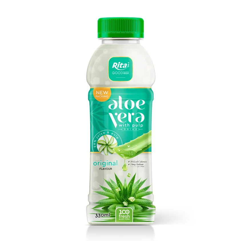 Vietnam Good Taste Refresh Body Price 330 ml Pet Bottle Aloe Vera Juice With Apple