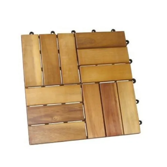 Wholesale Price Manufacturer Supplier Decking Tiles 12 Slats Outdoor for Flooring From Vietnam