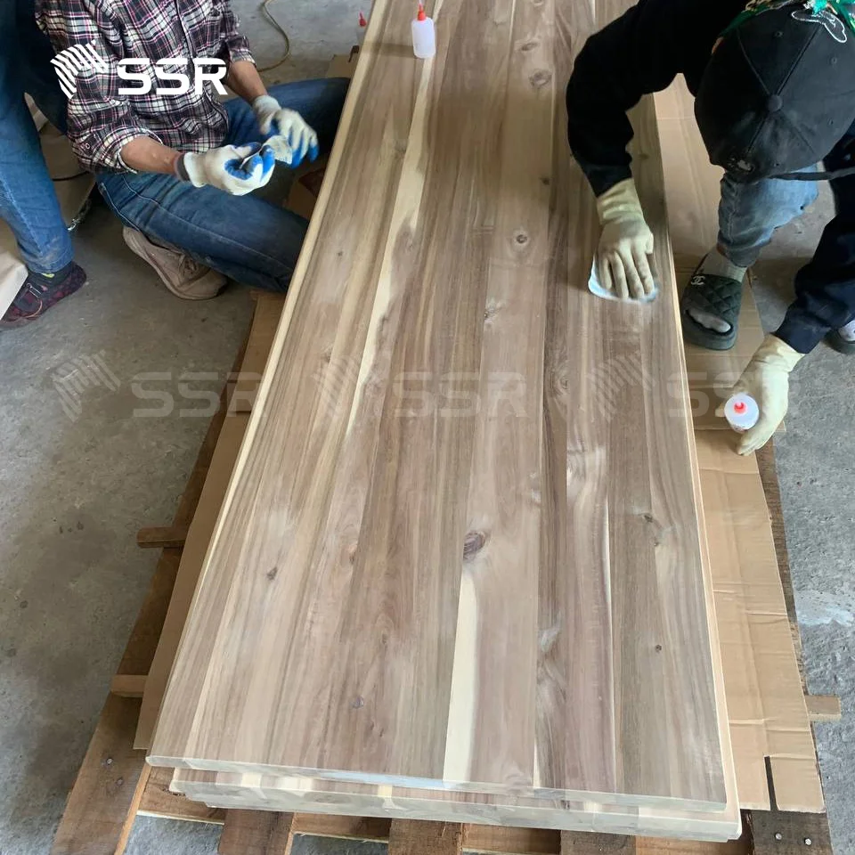 SSR VINA - Acacia Wood Edge Glued Live Edge Countertop - acacia wood live edge butcher block countertop countertops,vanity tops