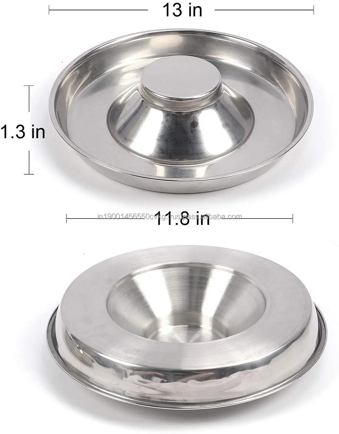 Buy Stainless Steal Made Puppy Bowl Feeding Food and Water Weaning Bowls For Home Pets Uses By India Exporters