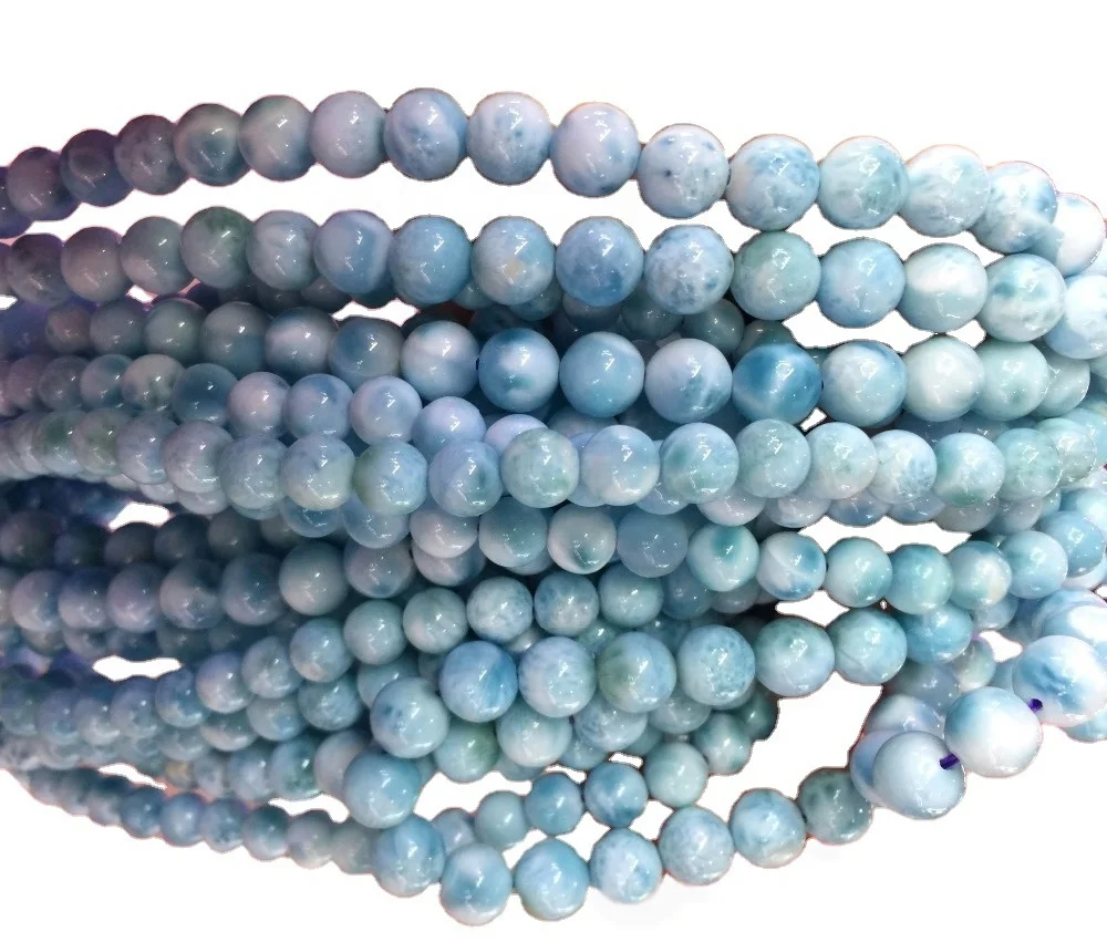 Larimar jewelry/larimar Jewellery round bead 6mm 8mm 10mm 12mm make wholesale