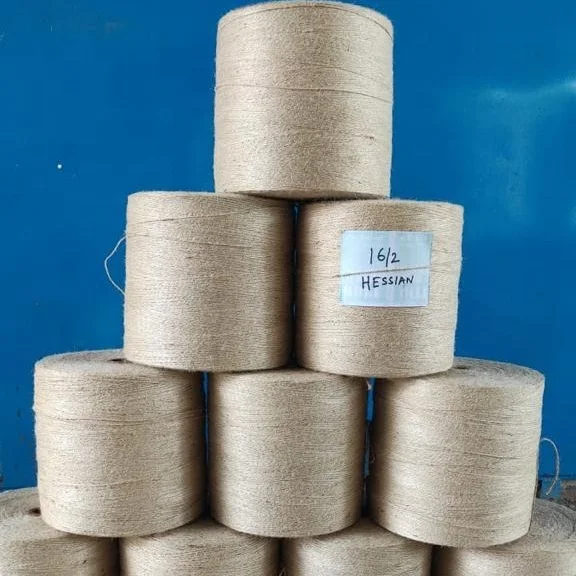 High Quality 16lbs/2 Ply Jute Yarn Bangladesh Recycled Single Multiply Twist Knitting Weaving Sewing Hand Knitting Raw Pattern